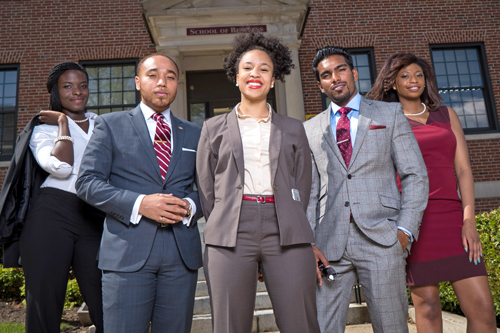 Group of NCCU students on campus
