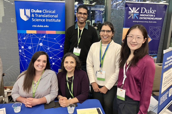 CTSI Accelerator team at Invented at Duke event 