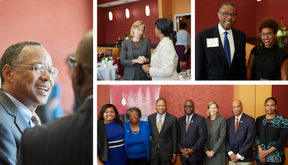 Duke and NCCU faculty and staff celebrating the kickoff of the Duke CTSI-NCCU partnership