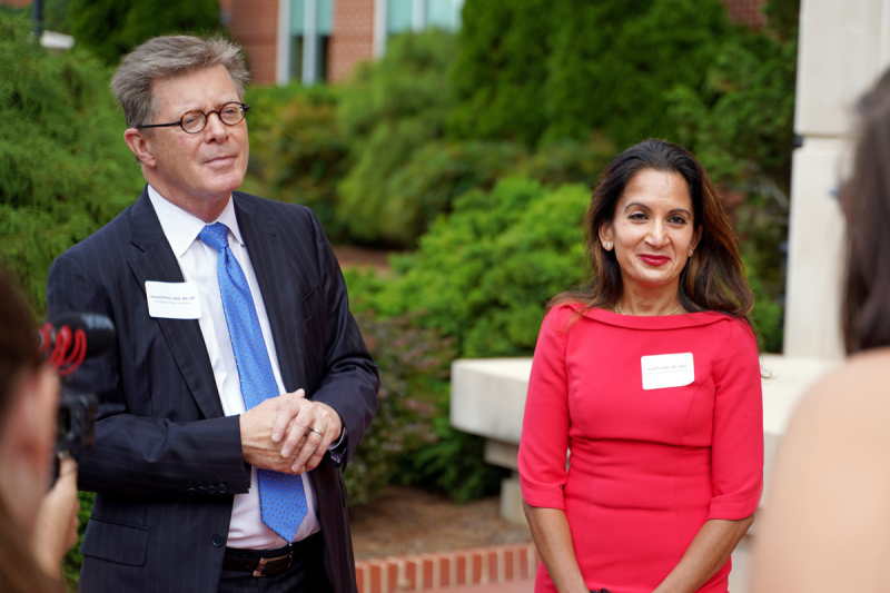 President Price and Dr. Shah in Kannapolis.