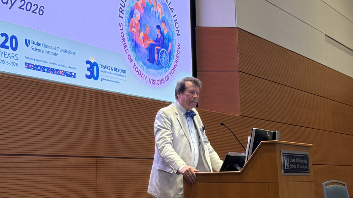 Rob Califf, MD Speaking at a lecturn