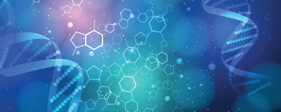 Conceptual illustration of molecular medicine