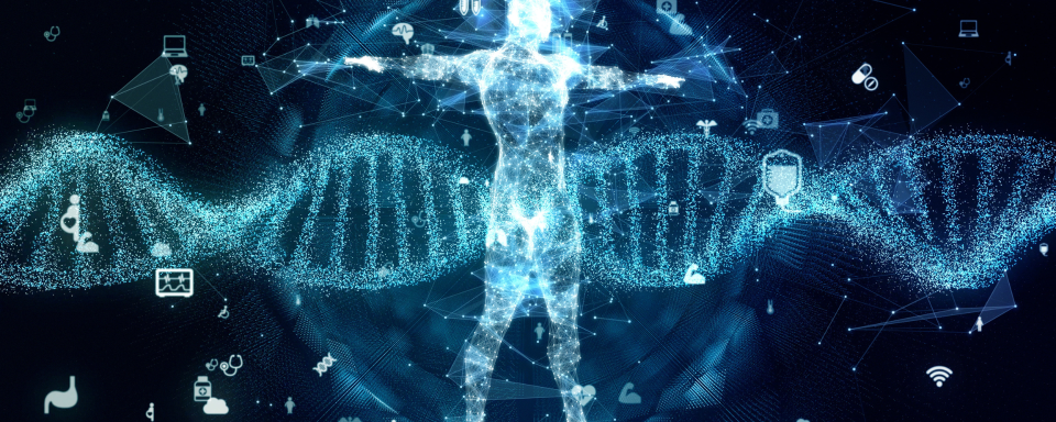 Stock photgraphy: Genetic engineering concept. DNA. Gene therapy. Medical technology.