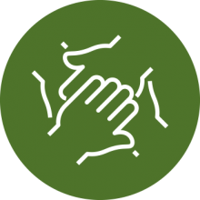Hand stack icon
