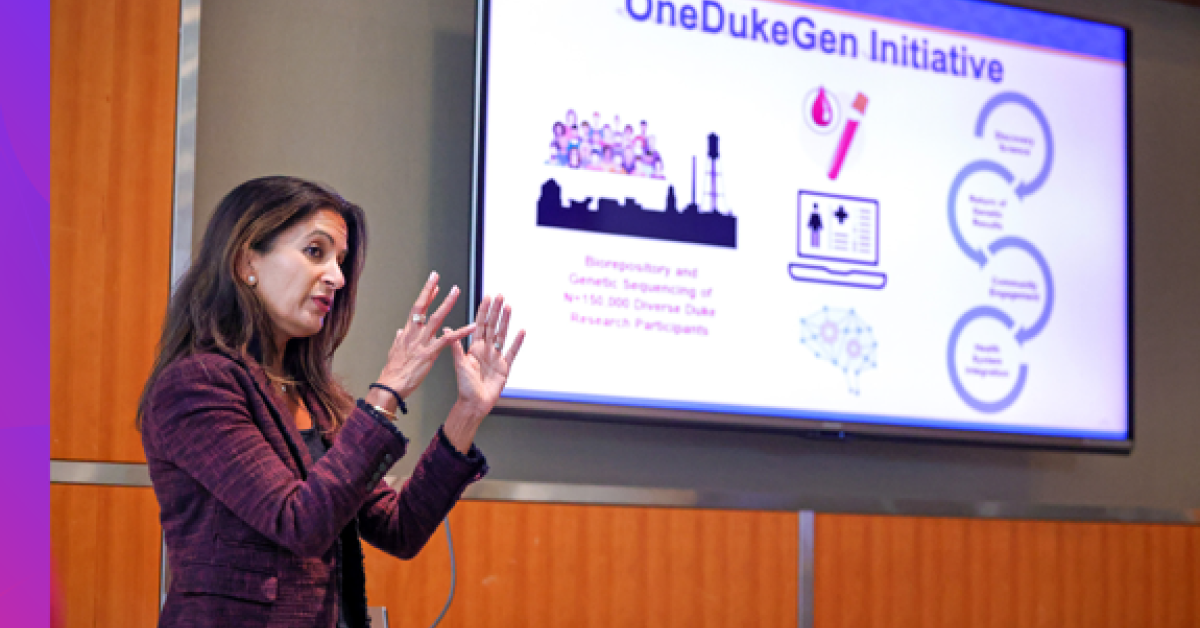 Heartfelt Gratitude Duke Patient Contributes To Onedukegen Study